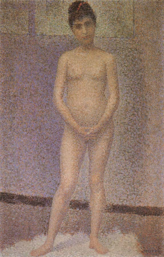 Georges Seurat A standing position of the Obverse